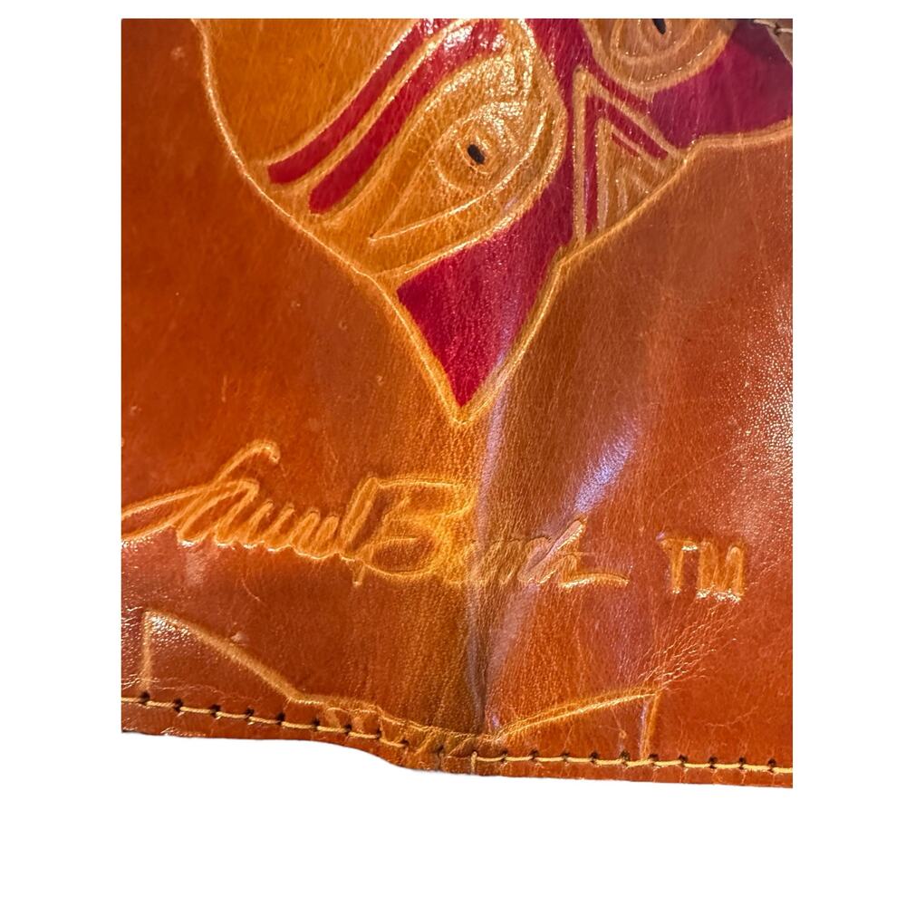 Laurel Burch Leather Cat Design Bifold Wallet - Picture 4 of 13